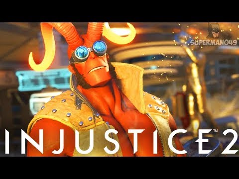 Epic Hellboy Uses Excalibur Sword! - Injustice 2 "Hellboy" Gameplay (Online Ranked)