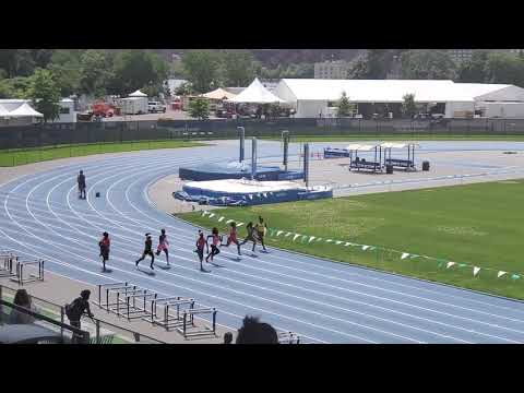 Novas 13-14 girls (Sierra & Kendall) 100m dash at the Northeast Championships H1