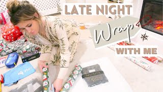 HUGE LATE NIGHT WRAP WITH ME CHRISTMAS 2021 🎁 | WRAPPING CHRISTMAS PRESENTS FOR 3 KIDS