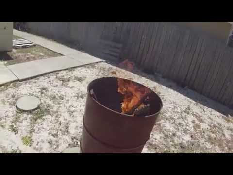 UDS Smoker Build Part 4 - Burning it out