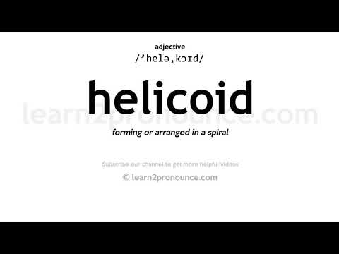 Pronunciation of Helicoid | Definition of Helicoid
