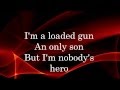 Nobody's Hero-Black Veil Brides lyrics 