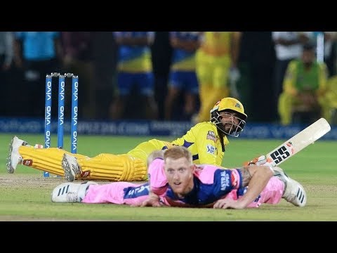 Ravindra Jadeja's Sleeping Six Captured From Ground View | CSK vs RR IPL 2019 | Ben Strokes Bowling
