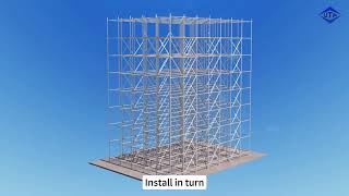How to Set up ringlock scaffolding system: Animation Tutorial