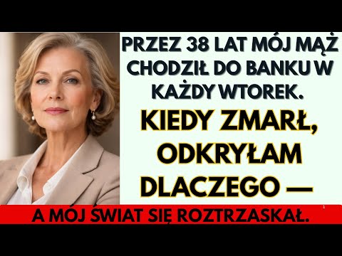 Mój mąż chodził do banku w każdy wtorek przez 38 lat. Kiedy zmarł, odkryłam dlaczego — i zamarłam.