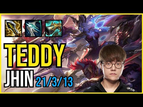 TEDDY - JHIN vs. APHELIOS ADC | KR GRANDMASTER | PATCH 11.1
