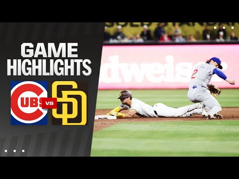 Cubs vs. Padres Game Highlights (4/9/24) | MLB Highlights