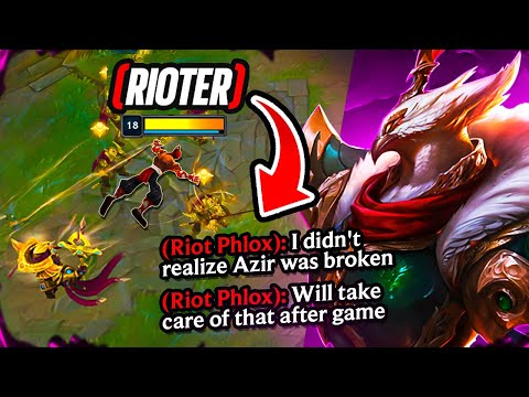 I WENT UP AGAINST A RIOTER AND BODIED THEM | ONLY Azir from Unranked to Challenger ep 5