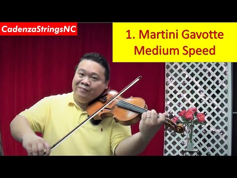 Martini Gavotte | Medium Speed Play Along | Suzuki Violin Book 3