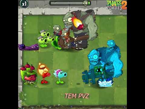 PvZ 2 - Pea Pod Vs Snow Pea Plant Team Vs Tutorial Gargantuar Team #shorts