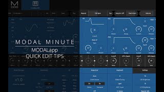Video thumbnail for Modal Minute #7 – MODALapp Quick Edit Tips by Modal Electronics