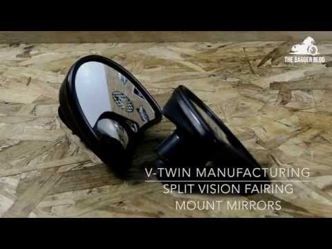 VTWINNOW.COM - Split Vision Fairing Mount Mirrors by V-Twin Manufacturing