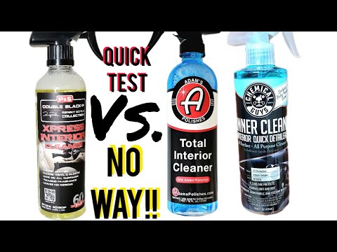 P & S Double Black Xpress Interior Cleaner Vs. Adam's Polishes and Chemical Guys Compareison Review