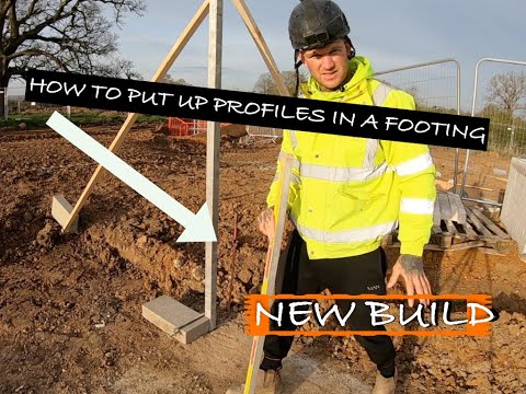 🧱 How to put up a profile in a footing 🚧