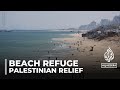 Beach refuge: Palestinians seek relief from attacks and heat