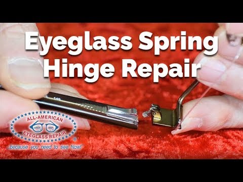 How to Repair Broken Eyeglass Spring Hinges | All American Eyeglass Repair