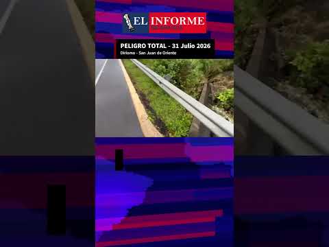 ¡ALERTA! 🚨 La carretera se hunde en el Km 42.5 #Nicaragua #Diriomo #SanJuanDeOriente