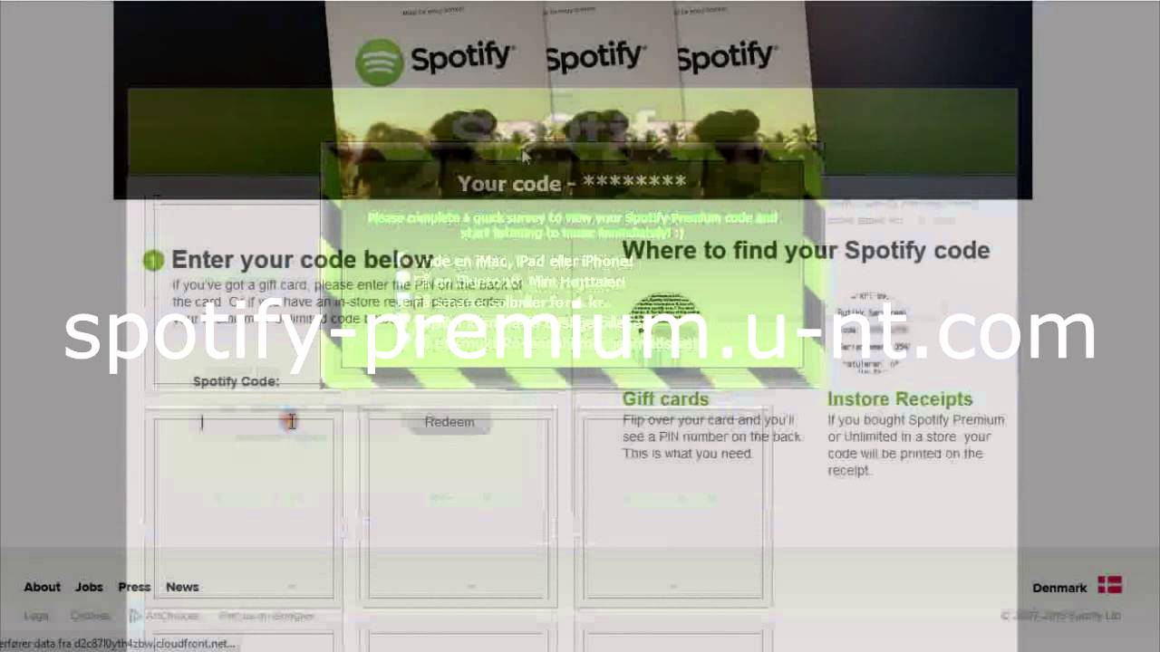 [FREE]Get SPOTIFY PREMIUM CODES for FREE! (AUGUST 2013)