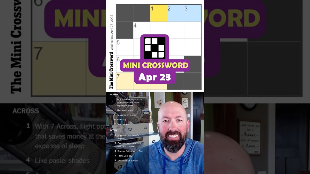 NYT Mini Crossword - Apr 23