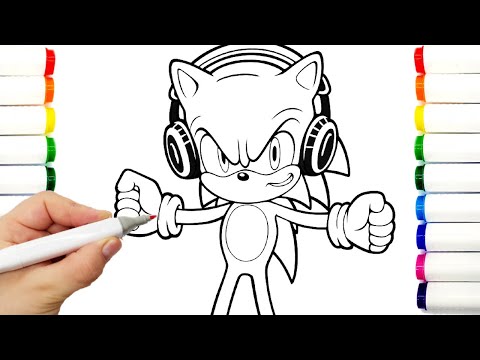 Sonic team Coloring Pages Sonic team  Sonic The Hedgehog 3 DRAW compilation 25