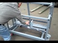 custom heavy duty tilting a frame panel handler cart industrial moving cart.