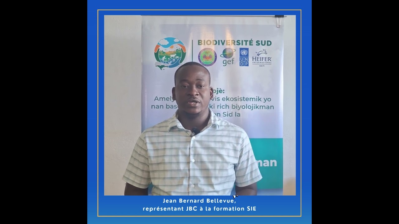 Jean Bernard Bellevue, à la formation SIE du 11 au 14 novembre 2025_projet Biiodiversité Sud