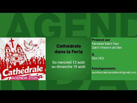 Agenda du 3 août 2026