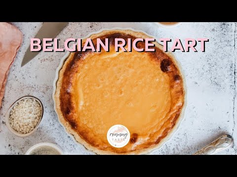 How to bake Belgian Rice Tart | Serves 8 | Store bought pastry