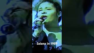 Selena sings “Contigo Quiero Estar” in 1989