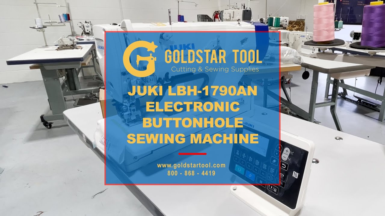 Product Showcase-Juki LBH-1790AN Electronic Buttonhole Sewing Machine-Goldstartool.com -800-868-4419