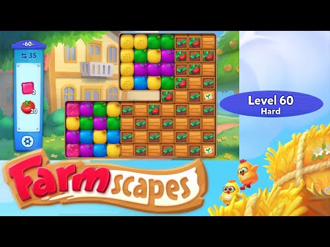 Farmscapes Level 60 Hard | No Boosters | Playrix