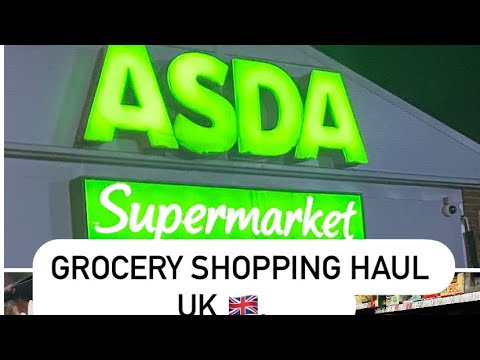 Vlog-02 Asda Grocery Shopping| British Supermarket -5 Cold Afternoon walk