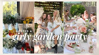 VLOG: host a girly garden party baby shower with me :-)