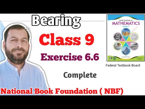 Class 9 exercise 6.6 NBF Maths Ex 6.6 national book foundation maths | Concept of Bearing in maths