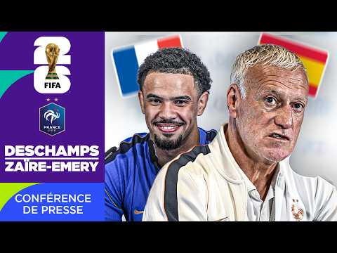 "MBAPPÉ EST À 100%" - La conférence de presse de Deschamps et Zaïre-Emery avant France - Espagne