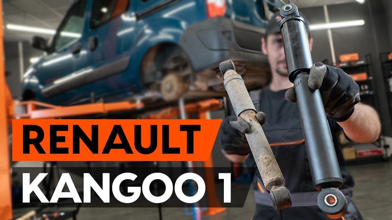 Kaip pakeisti Renault Kangoo KC01 amortizatorių: galas - keitimo instrukcija