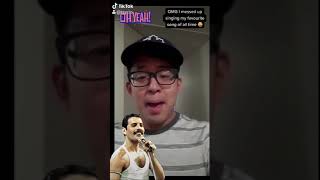 Le me sings Bohemian Rhapsody on FreddieMeter #FreddieChallenge