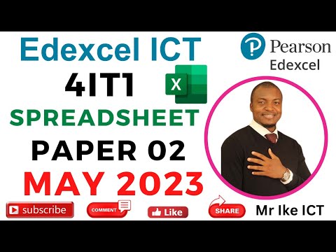 Edexcel ICT Spreadsheet Paper 2 May 2023 - MS Excel