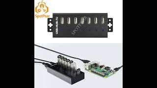 Spotpear USB HUB Industrial Extending 7x USB 2.0 Ports multi-interface hub with ESD protect