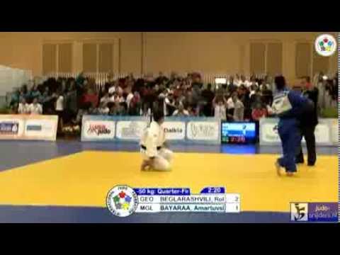 Judo 2013: Beglarashvili (GEO) - Bayaraa (MGL) [-50kg]
