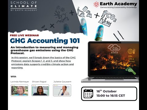 WEBINAR : GHG Accounting 101 (16th October 2025)