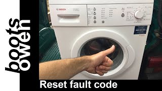 Bosch Classixx 6: How to clear error code WAE24167 UK47 Varioperfect washing machine