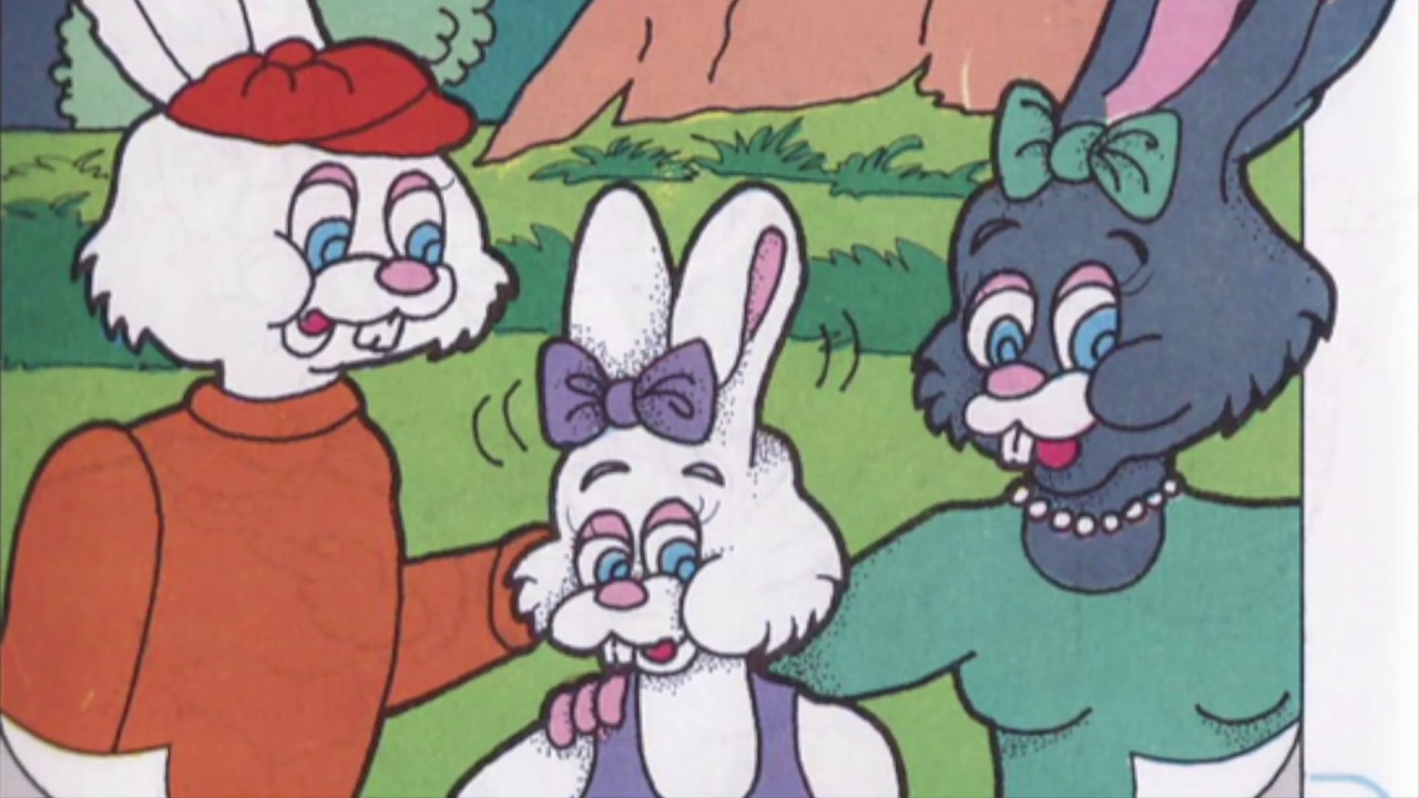 Un día de campo de la familia conejo