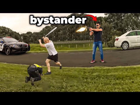 When Bystanders Save Cops