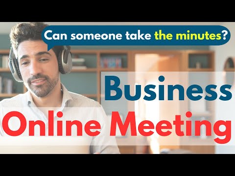 Business English Phrases Conversations for Smooth ONLINE MEETING