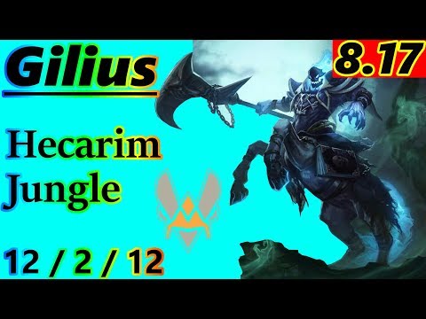 Gilius as Hecarim Jungle - S8 Patch 8.17 - EUW Challenger - Full Gameplay