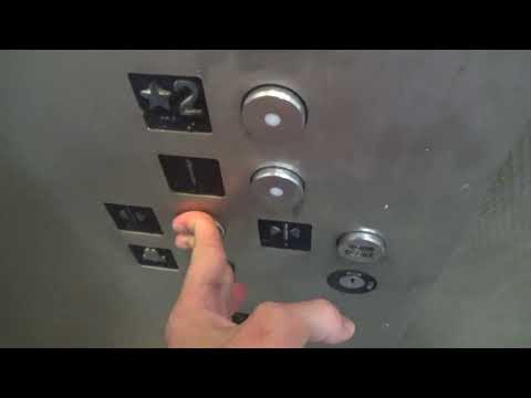 HORRIBLE 1985 Pine State Hydraulic Scenic Elevator @ Hanover St. Parking Garage Portsmouth, NH