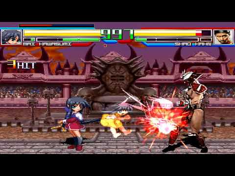 NICK54222 MUGEN: Mai Kawasumi (me) VS Shao Kahn (Juano16)