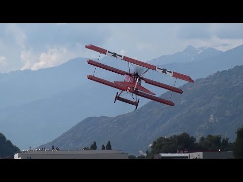 800CCM RED BARON FOKKER DR.1 RC TRIPLANE MODEL GERNOT BRUCKMANN FULL HD