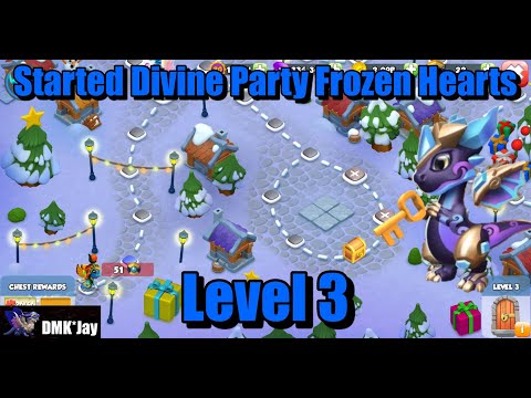 Started Divine Party Frozen Hearts Level 3  - Dragon Mania Legends - (DMK*Jay) 드래곤 매니아 레전드